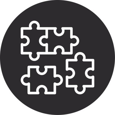 Bulmaca. Web simgesi basit tasarım