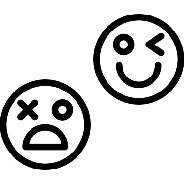 üzgün yüz simgesi vektör çizimi