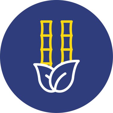 Bitki. Web simgesi basit illüstrasyon