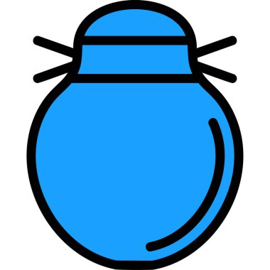 bomba web simgesi, basit vektör illüstrasyonu beyaz arkaplanda izole edildi