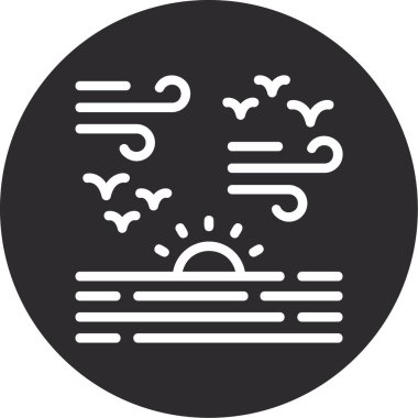 Modern simgenin vektör illüstrasyonu