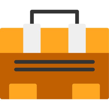 Bagaj düz vektör simgesi