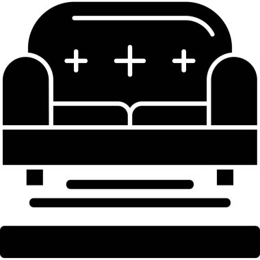 kanepe ikonu vektör illüstrasyonu