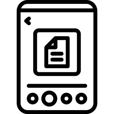 belge simgesi vektör illüstrasyonu