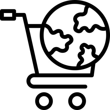 Alışveriş küresi. Basit tasarım