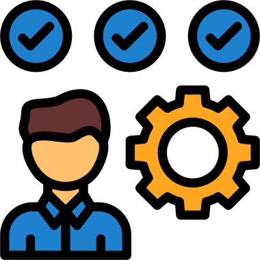 dişli simgesi vektör illüstrasyonu