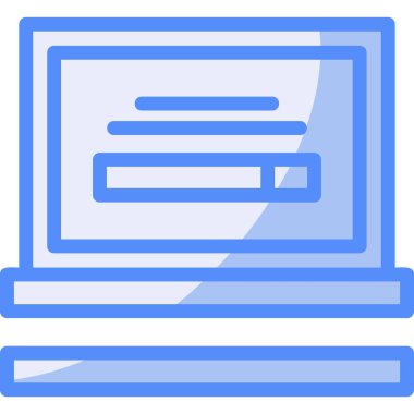 Bilgisayar. Web simgesi basit illüstrasyon