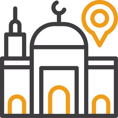 Cami camisi simgesi taslak biçiminde