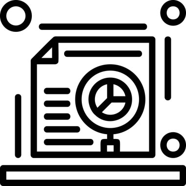 veri analiz veri simgesi ana hat biçiminde