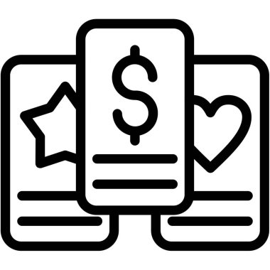 Para için. Web simgesi basit tasarım