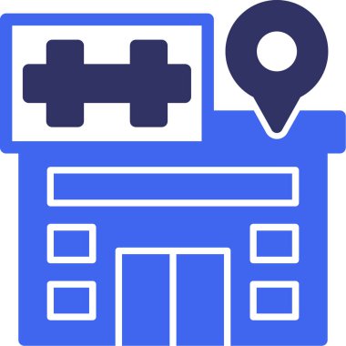 Harita. Web simgesi basit tasarım