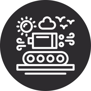 Ana hat biçiminde bulut veri ağı simgesi