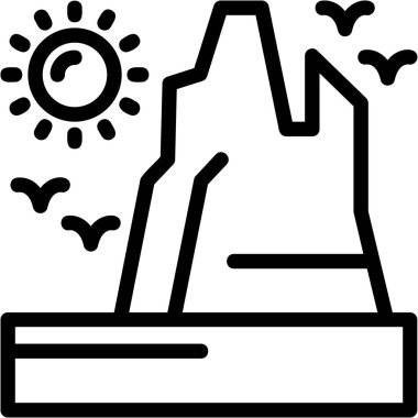 Volkan volkanı ikonu