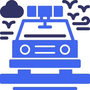 - Araba. Web simgesi basit illüstrasyon