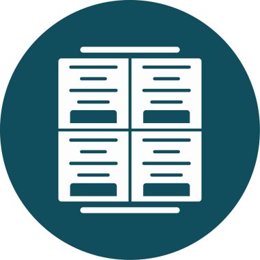 Dosya simgesinin vektör illüstrasyonu