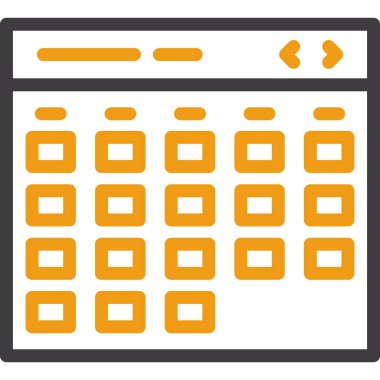 Tarayıcı web sayfası simgesi ana hat biçiminde