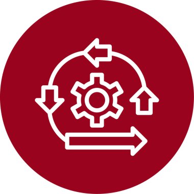 Teçhizat Web simgesi basit illüstrasyon