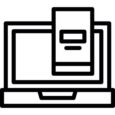 Bilgisayar. Web simgesi basit tasarım