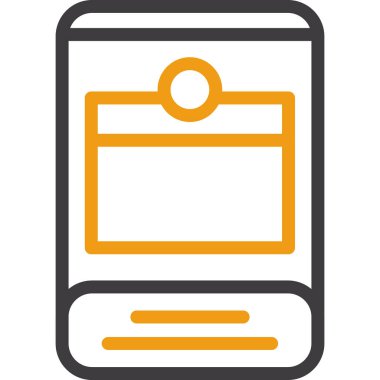 cep telefonu ikonu vektör illüstrasyonu