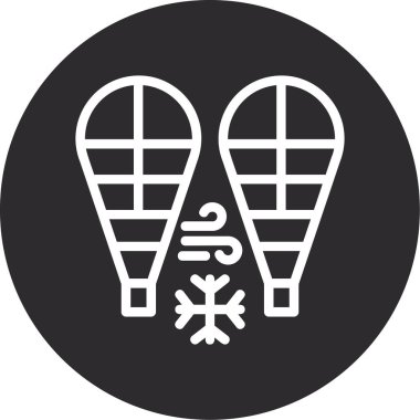 Buz pateni simgesi, basit vektör çizim