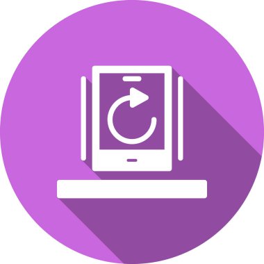 Modern b 'nin vektör illüstrasyonu bilgisayarın simgesinden yoksun