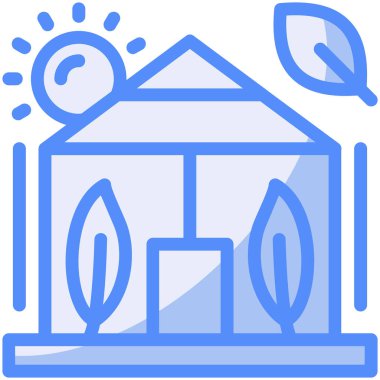 Ev. Web simgesi basit illüstrasyon