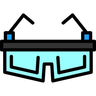 Sanal gerçeklik gözlüğü simgesi, taslak biçimi