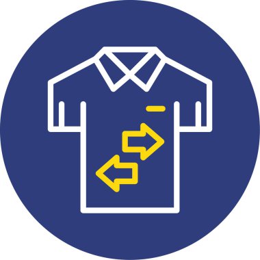 shirt simgesi vektör illüstrasyonu