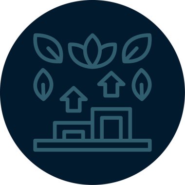 bitki simgesi, vektör illüstrasyonu