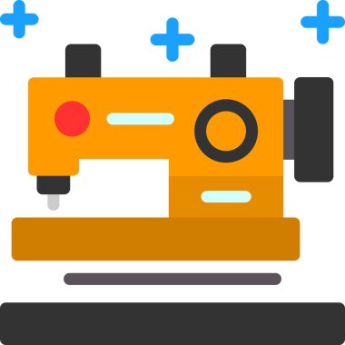 Dikiş Makinesi simgesi, vektör çizimi