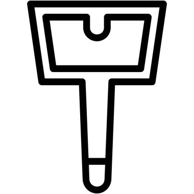 Kürek. Web simgesi basit tasarım