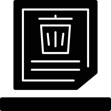 çöp simgesi vektör illüstrasyonu