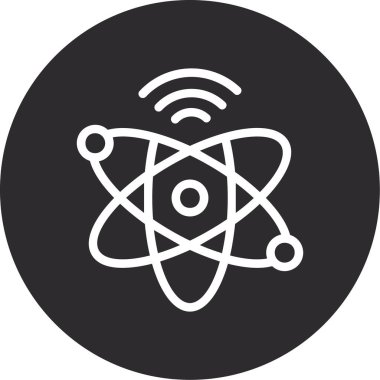 vektör atom simgesi illüstrasyonu