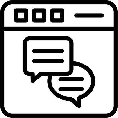 konuşma sohbet vektör illüstrasyonu