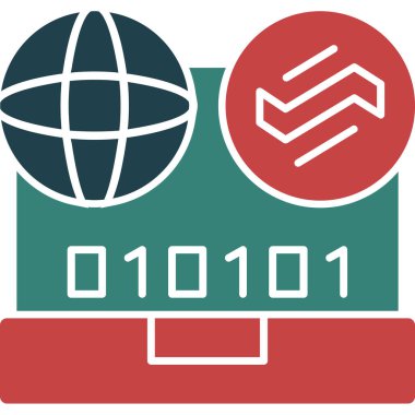 iş düz vektör simgesi