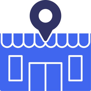 konum simgesi, vektör çizimi