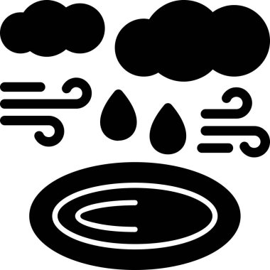 bulut hava tahmini simgesi ana hatlar biçiminde