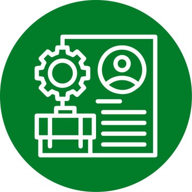 güzel dişliler ve ayarlar vektör çizgisi simgesi