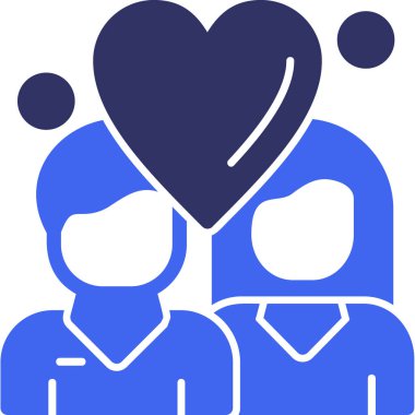 Aşk. Web simgesi basit tasarım