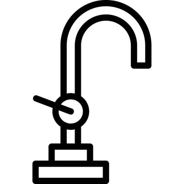 Duş ikonu. Web için duş vektör simgesinin özet çizimi