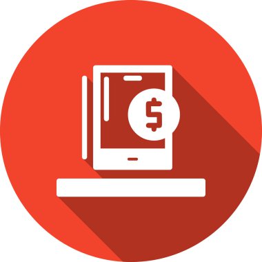 Dolar düz vektör simgesi