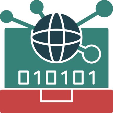 Küresel simge vektör illüstrasyonu