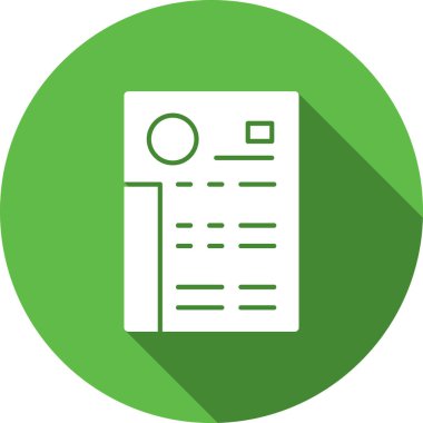 belge simgesi, vektör çizimi