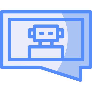 Sohbet mesajı vektör illüstrasyonu