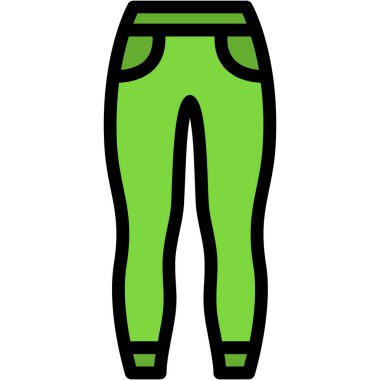 pantolon simgesi vektör illüstrasyonu