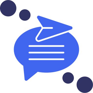 Sohbet simgesi vektör illüstrasyonu