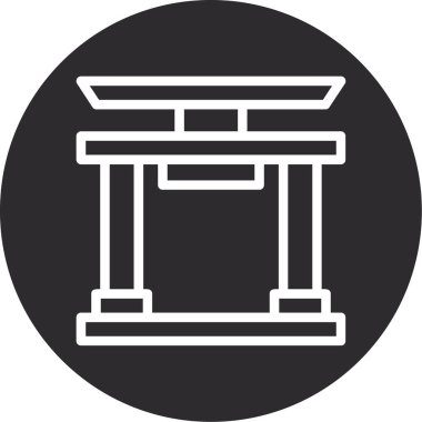 Modern binanın vektör illüstrasyonu