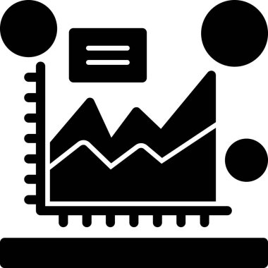 analitik grafiksel iş simgesi - taslak biçimi