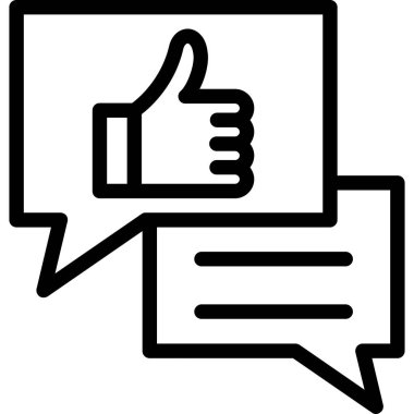 başparmak yukarı simgesi, basit tasarım