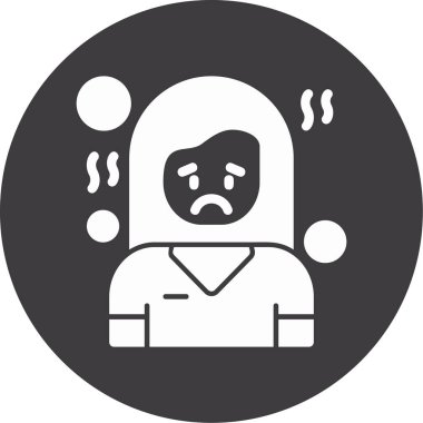 üzgün kişi simgesi, basit biçim